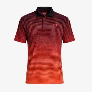 UNDER ARMOUR Playoff Golf Polo 2.0 SS Shirt Athletic Striped Ombre Men's XL